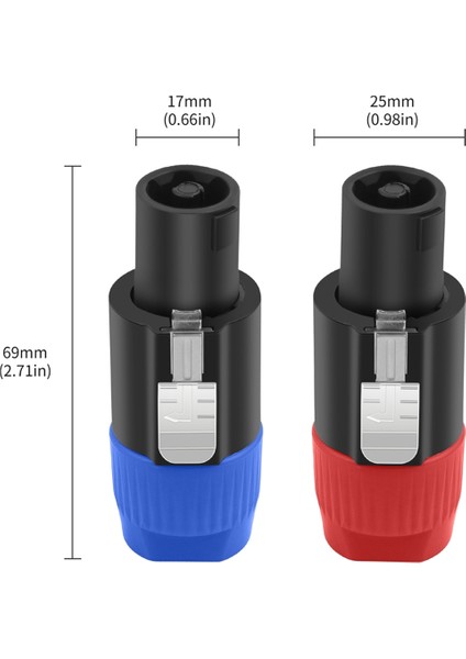 10PC 4pin NL4FC Hoparlör Konnektörü Ohm Fiş Hoparlör Ses Kablosu Adaptörü Bükülme Kilit 4pin Hopeon Dişi Jak Aksesuarları, Bir (Yurt Dışından) fiyatları