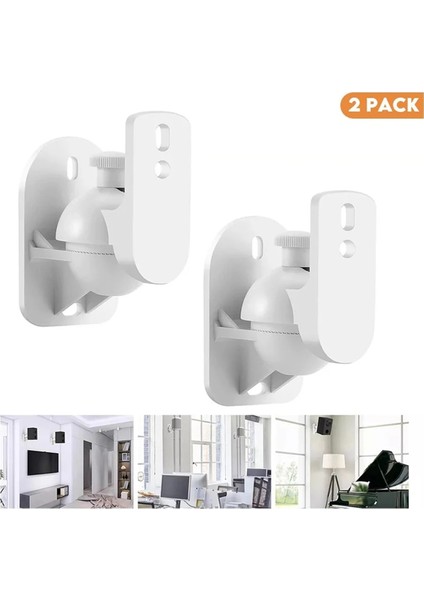 2pcs Evrensel Hoparlör Duvar Montaj Braket Tavan Stand Kelepçesi Ayarlanabilir Döner ve Eğim Açısı Döndürme (Yurt Dışından) indirimleri