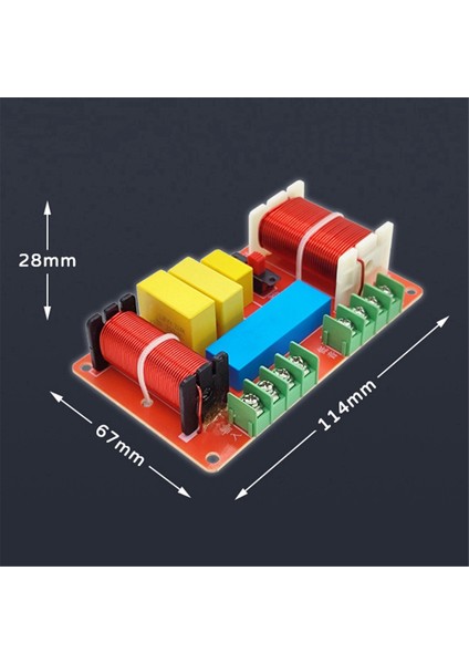 308 Ayarlanabilir Crossover Bölücü 250W Audiophile Özel Crossover 3 Yollu Hoparlör One Tweeter Iki Bas (Yurt Dışından)