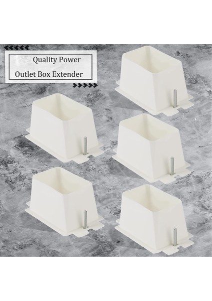5pcs Be1-2 Elektrik Çıkış Kutusu 10 Pcs Vidalı, 1 Gang Kutu Extender Tek Çete Kutusu Genişletici (Yurt Dışından) indirimleri