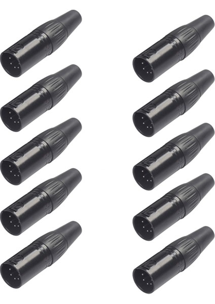 10PCS 5pin Xlr Dıy Fişi Çeşitli Ses Kablolarının Dıy Kaynağı, Mikrofon Kabloları, Dmx Kabloları Xlr 5pin Erkek (Yurt Dışından)