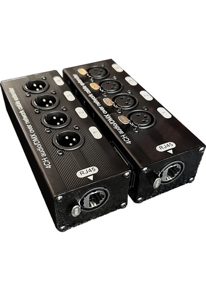 4 Kanal Ağ Sinyali Genişletici 4 Xlr - RJ45 Extender, Stage Ses Aydınlatma ve Kayıt Stüdyosu Için (Yurt Dışından) modelleri