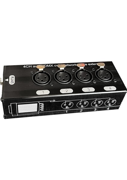 4 Kanal Ağ Sinyali Genişletici 4 Xlr - RJ45 Extender, Stage Ses Aydınlatma ve Kayıt Stüdyosu Için (Yurt Dışından) indirimleri