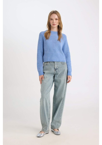 Regular Fit Yarım Balıkçı Yaka Triko Kazak C6234AX24CW