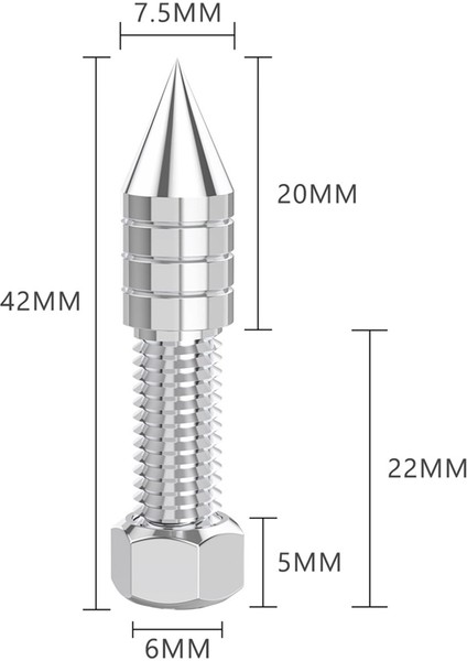 1 Adet Paslanmaz Çelik Hoparlör Sivri Uçlar Hifi Ses Amp Subwoofer Izolasyon Standı Ayak Konisi Ayarlanabilir Yükseklik M6 (Yurt Dışından) indirimleri