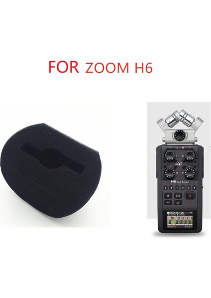 Taşınabilir Mikrofon Toz Kapağı Ön Cam Kapağı Zoom H5/H6/H4N Pro Kaydedici Rüzgar Muff Filtresi Için Rüzgar Geçirmez Sünger Kapakları (Yurt Dışından)