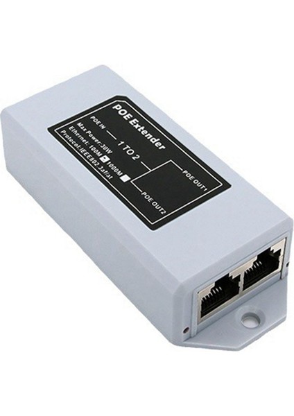 1&#39;den 2&#39;si 100M Standart Poe 100M Ağ Genişletici Cascad Tekrarlayıcı RJ45 Ip Kamera Için Ieee 802.3AT/AF ile Uyumlu (Yurt Dışından)
