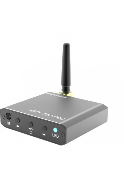 Bluetooth 5.2 Audio Alıcı 3.5mm Aux U-Disk Oynat Hifi Kayıpsız Müzik Stereo Kablosuz Adaptörü Otomobil Hoparlör Amplifikatörü (Yurt Dışından)