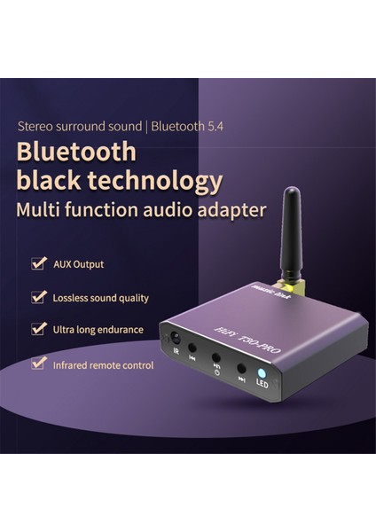 Bluetooth 5.2 Audio Alıcı 3.5mm Aux U-Disk Oynat Hifi Kayıpsız Müzik Stereo Kablosuz Adaptörü Otomobil Hoparlör Amplifikatörü (Yurt Dışından) indirimleri