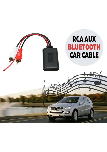 2pcs Araba Kablosuz Bluetooth Modülü Müzik Adaptörü Rca Aux Audio Kablosu Evrensel 2rca Arayüz Bluetooth Adaptörü 5-12V (Yurt Dışından) indirimleri