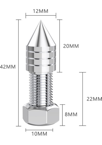 1 Adet Paslanmaz Çelik Hoparlör Sivri Uçlar Hifi Ses Amp Subwoofer Izolasyon Standı Ayak Konisi Ayarlanabilir Yükseklik M10 (Yurt Dışından) indirimleri
