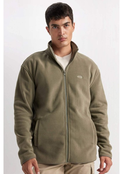Relax Fit Dik Yaka Polar Fermuarlı Sweatshirt D2349AX24AU