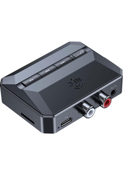 Nfc Bluetooth Alıcı, Bluetooth 5.3 Araba Için Aux Adaptörü, Ev Stereo/hoparlör/müzik Için Kablosuz Ses Alıcısı (Yurt Dışından)