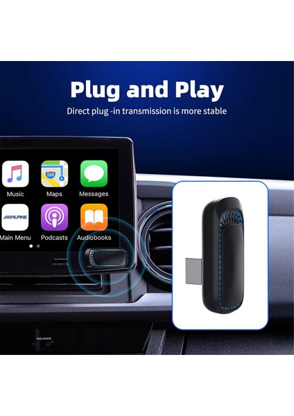Kablosuz Carplay Adaptörü Akıllı Kutu Fiş ve Oynayın Kablolu Arabalar Için Bluetooth Wifi Alıcı Carplay-Usb (Yurt Dışından) modelleri