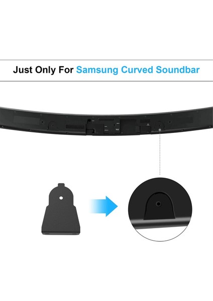Metal Hoparlör Stand Soundbar Duvar Montaj Braketleri Samsung Kavisli Ses Çubuğu AH61-03943A HW-J4000 HW-J6000 HW-M4501 (Yurt Dışından) indirimleri