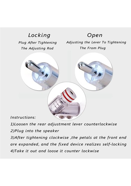 4 Pcs Hıfı Rhodıum Plactıng Kilitlenebilir Hoparlör Kablosu Muz Fiş Konnektörü Ses Amplifikatörü Hoparlör Tel Konektörü (Yurt Dışından) indirimleri