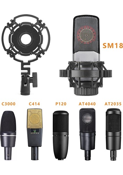 Örümcek Mikrofon Şok Montaj Kondenser Mikrofonları Evrensel Shockmount Stand Mikrofon Montajı (Yurt Dışından) modelleri
