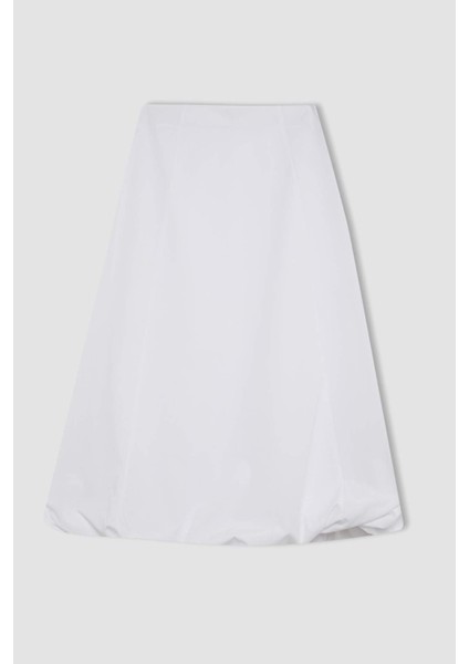 Balloon Fit Poplin Maxi Etek C8936AX24SM