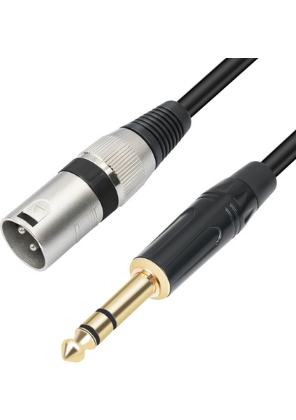 1/4 Inç - Xlr Erkek Dengeli Sinyal Bağlantı Kablosu 6.35MM - Xlr Yama Kablosu Mikrofon Dengeli Kablo 500CM (Yurt Dışından) modelleri
