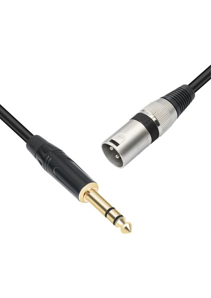 1/4 Inç - Xlr Erkek Dengeli Sinyal Bağlantı Kablosu 6.35MM - Xlr Yama Kablosu Mikrofon Dengeli Kablo 500CM (Yurt Dışından) indirimleri