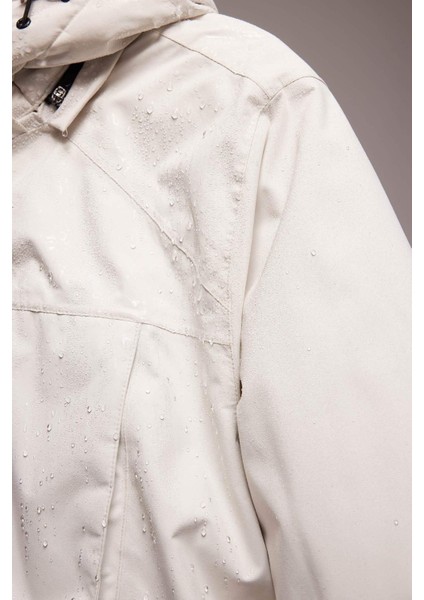 Fit Su Geçirmez Kayak Montu Su Geçirmez Kapüşonlu Fermuarlı Cepli D1590AX24WN