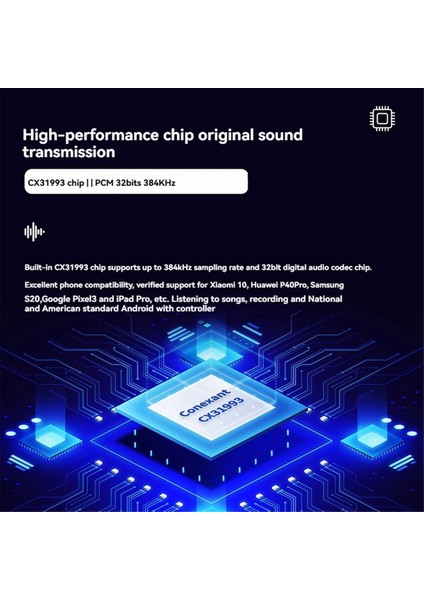 32BIT 384KHZ Hıfı USB Tip C Ila 3.5mm Ses Adaptör Hi-Res Dac Dijital Ses Kodlayıcı Jack Aux Dönüştürücü Mavi (Yurt Dışından) indirimleri