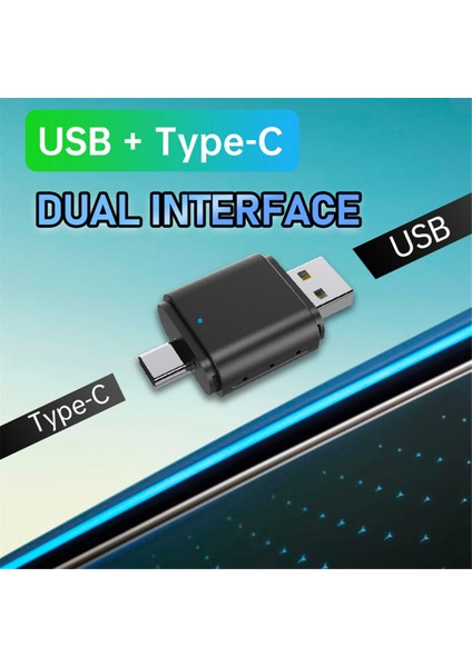 2 Arada Kablosuz Carplay Android Otomatik Adaptör Akıllı Aı Kutu Dongle Desteği USB &amp; Type-C Kablosuz Adaptöre Kablolu (Yurt Dışından) fırsatları