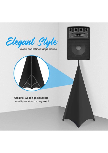 Evrensel Dj Hafif Hoparlör Stand Stant Tripod Scrim Kapağı Gerilebilir Polyester Malzemeli, 1 Adet (Yurt Dışından) fırsatları