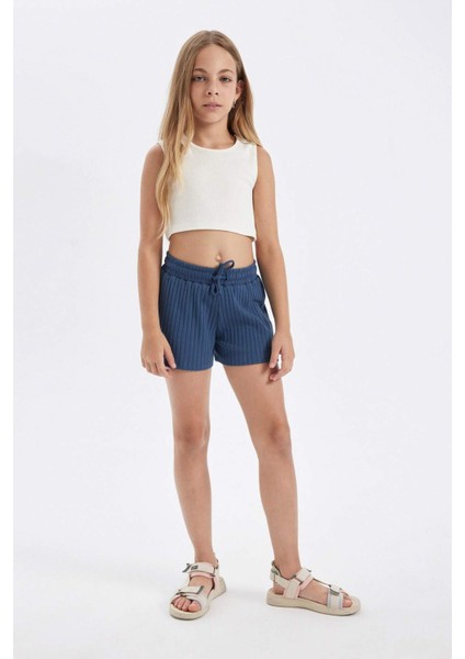 Kız Çocuk Fitilli Kaşkorse Şort D2009A824SM