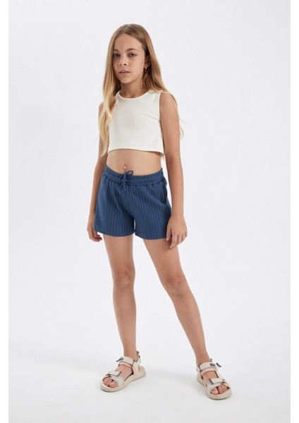 Kız Çocuk Fitilli Kaşkorse Şort D2009A824SM