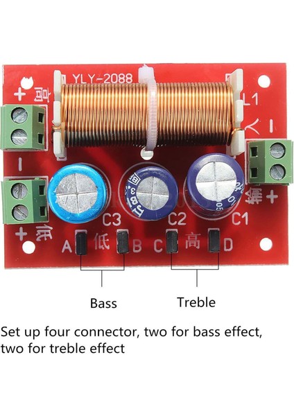 400W Hoparlör Crossover 2 Yolu Yüksek Düşük 4-16 Ohm Frekans Bölücü Hoparlör Için (Yurt Dışından) modelleri