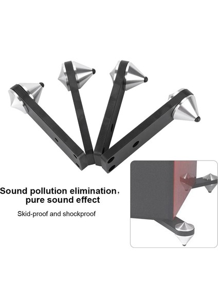 4 Adet Kombine Tip Hoparlör Ayak Subwoofer Şok Geçirmez Başak Braketi Hoparlör Başak Şoku (Yurt Dışından) fırsatları