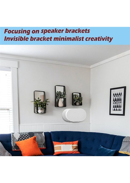 Duvar Montajı Metal Stand Sonos Era 300 Ses Yatak Odası Duvar Depolama Tutucu Organizatör Raf Akıllı Hoparlör Braketi Beyaz (Yurt Dışından) modelleri