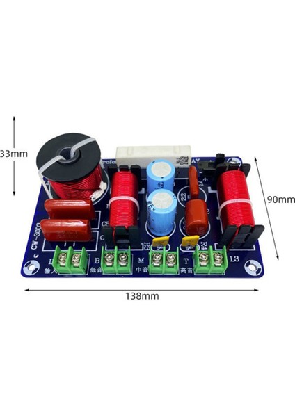 2pcs 3-Yollu 250W 850/5200Hz Frekans Bölücü Dıy Hoparlör Filtresi Devre Tiz Orta Bas Hifi Stereo Ses Crossover (Yurt Dışından) fırsatları