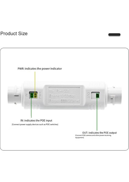 1 Aradan 1&#39;i Poe Treater Network Extender Su Geçirmez 250M Uzantı 1&#39;de 2 Çıkış 48V Poe Anahtarı Ieee 802.3AF (Yurt Dışından) indirimleri
