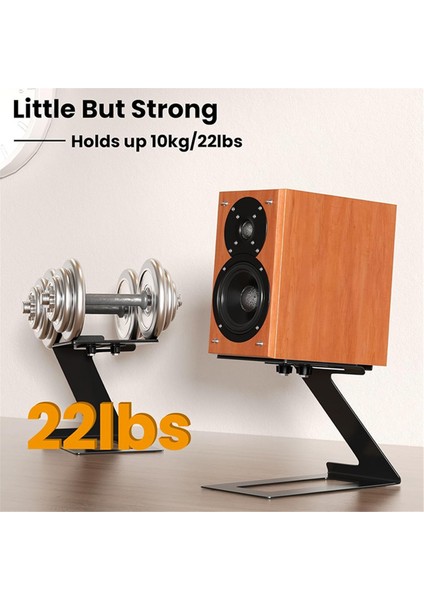 Masaüstü Hoparlör Stand Mount Studio Monitör Yükseltici Desteği Titreşim Absorpsiyon Pad Montajı Oturma Odası Çalışma Odası (Yurt Dışından) modelleri