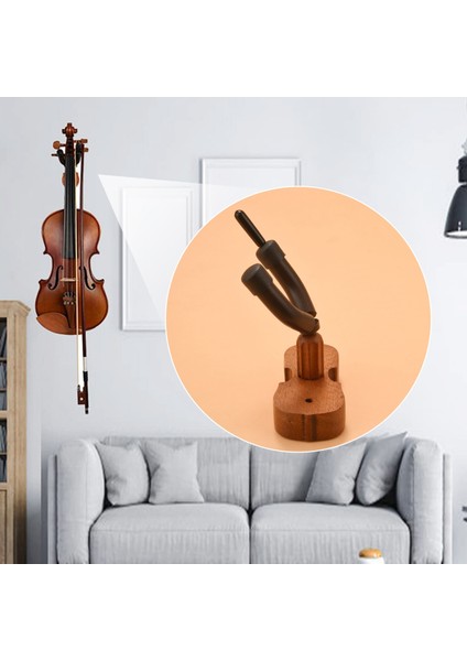 Ev &amp; Stüdyo Için Yay Tutucu ile Yeni Duvar Montajı Keman Askı Kancası (Mahogany) (Yurt Dışından) modelleri