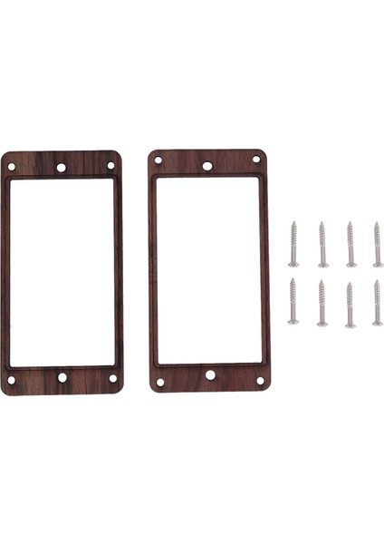 2pcs Elektro Gitar Ahşap Humbucker Gitar Pikap Çerçevesi Pikap Montaj Yüzüğü (Yurt Dışından)