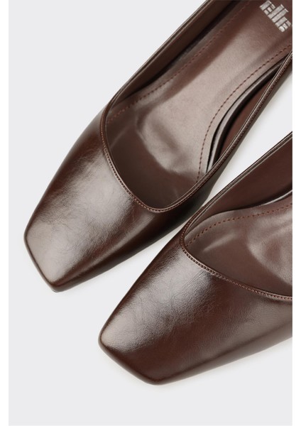 Kahve Kadın Orta Topuk Ayakkabı fırsatları