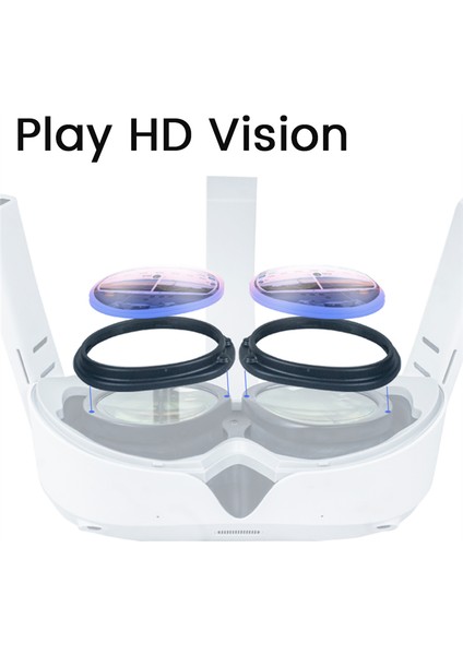 Pıco 4 Myopıa Gözlükleri Çerçeve Vr Manyetik Emme Enjeksiyon Çerçevesi Pıco4 Miyopi Lens Adaptörü ile Donatılmış (Yurt Dışından) fırsatları