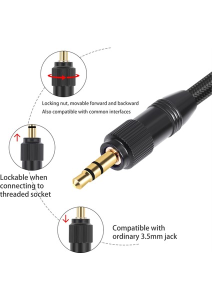 Xlr Ila 3,5 mm Ses Kablosu Mikrofon Dengeli Analog Ses Kablosu Bilgisayar Telefonu Hoparlör Amplifikatörü Için Kilitli 200CM (Yurt Dışından)