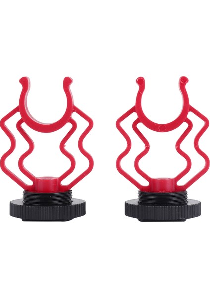 2pcs Evrensel Mikrofon Dalgalı Şok Montaj Adaptörü Plastik Mikrofon Braket Montaj Boya By-Mm1 Için Yedek (Yurt Dışından)