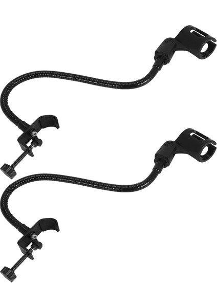 2 Pcs Mikrofon Ayarlanabilir Stand Esnek Goopeneck Masaüstü Standlar Masa Kelepçesi Kayıt Ekipmanı Toplantı Dersini Toplama Için (Yurt Dışından) modelleri