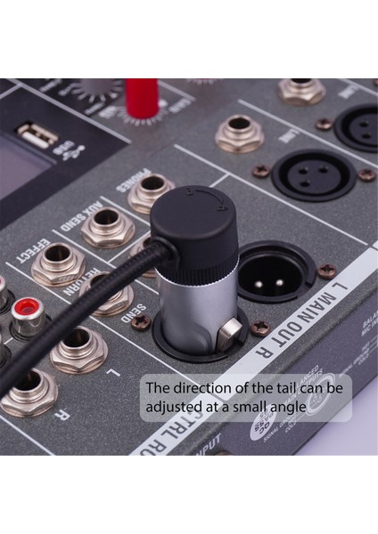 Xlr Mikrofon Lehim Adaptörü Altın Kaplama 3pin Xlr Erkek Lehim Konnektörü Ayarlanabilir 90 ° Sağ Açılı Xlr Ses Fişi Kadın (Yurt Dışından)
