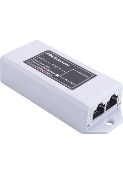 Nvr Ip Kamera Için 1 Ila 2 Bağlantı Noktalı Poe Extender 100MBPS Ieee 802.3AF/STANDART 48V&#39;DE Poe Aralığı Için 100 Metreyi Uzatın (Yurt Dışından) fiyatları