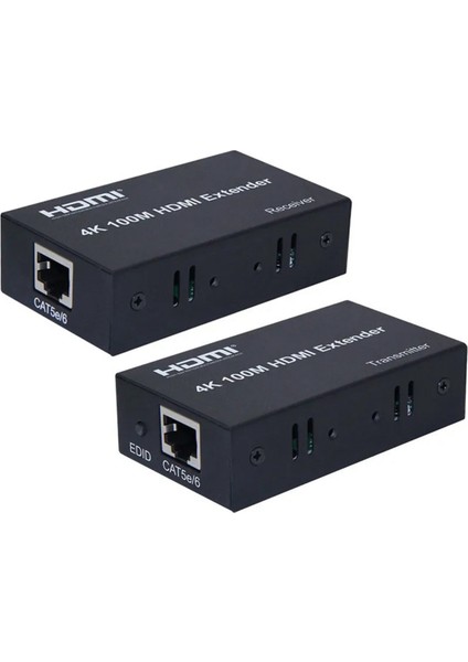 RJ45 Ağ Ethernet Kablosu Ab Fişi Üzerinden 4K 100M HDMI Uyumlu Genişletici Vericisi ve Alıcı Dönüştürücü (Yurt Dışından)