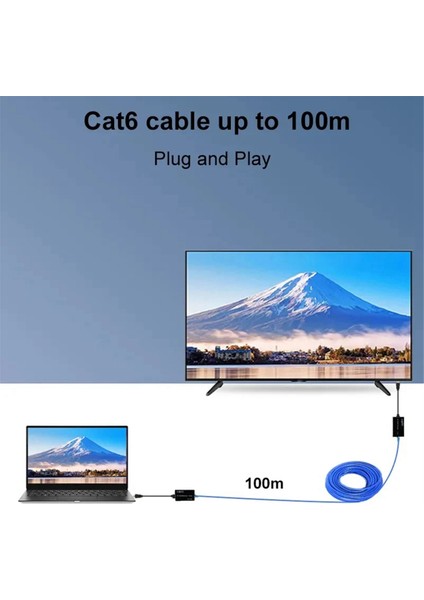 RJ45 Ağ Ethernet Kablosu Ab Fişi Üzerinden 4K 100M HDMI Uyumlu Genişletici Vericisi ve Alıcı Dönüştürücü (Yurt Dışından) indirimleri