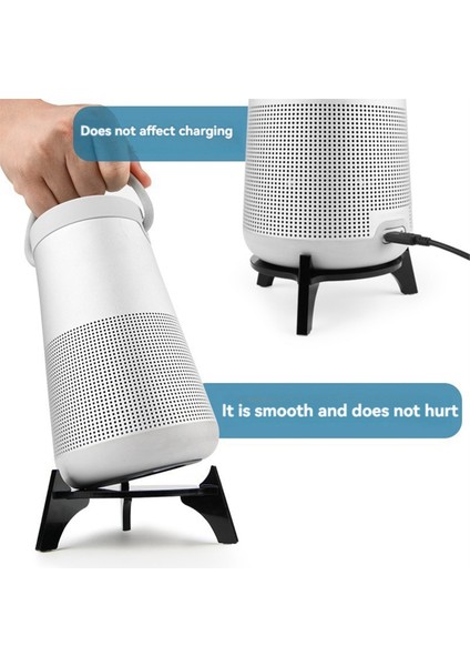 Txesign Masaüstü Stand Bose Soundlink Revolve+ Taşınabilir Bluetooth Hoparlör, Akrilik Tablo Hoparlör Stand Masa Ekran Standı, B (Yurt Dışından)