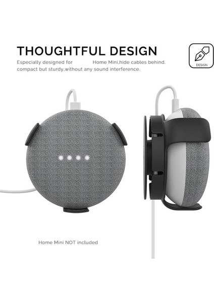 Google Home Mini Akıllı Hoparlör Kapalı Hoparlör Muhafaza Braketi Siyah Için Hoparlör Duvar Montajı (Yurt Dışından) fiyatları