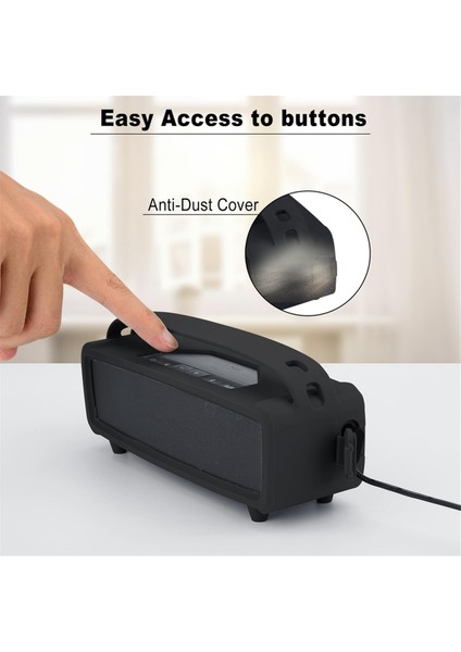 Bose Soundlink Mini/mini Iı Bluetooth Hoparlör Için Txesign Silikon Koruyucu Kılıf Kapağı, Taşıyan Omuz Kayışı Siyah Taşıma (Yurt Dışından) fırsatları